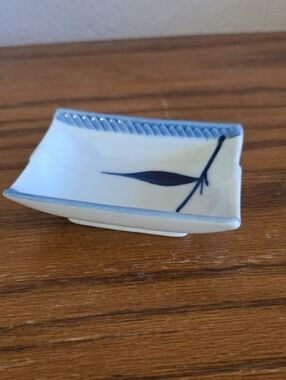 Ceramic Blue and White Tray - Tote 12
